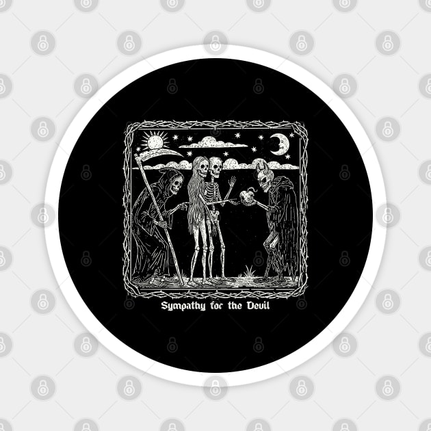 SYMPATHY FOR THE DEVIL Magnet by artslaves